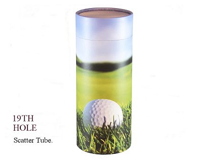 19th Hole Golf Scatter Tube